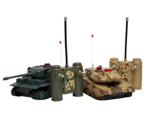 Р/У танковый бой Huan QI Leopard и Leopard 1:48, 2.4G (два танка, з/у, акк)