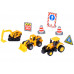 Набор металлических машинок AUTODRIVE JB0403977 Строительная техника 3шт, в/к 23*17,5*4см.