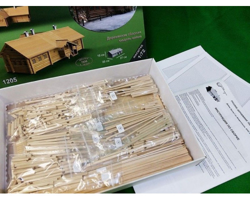 Сборная деревянная модель СВМодель. Домик Петра I, 1500 деталей, 1/72