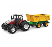 Р/У фермерский трактор Korody с прицепом самосвалом, двойные колеса 1/24 2.4G 6CH RTR