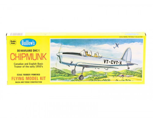 Сборная дер.модель.Самолет D.H. Chipmunk. Guillows 1:24