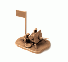 Сборные солдатики ZVEZDA Британская противотанковая пушка QF-2-pdr с расчетом, 1/72