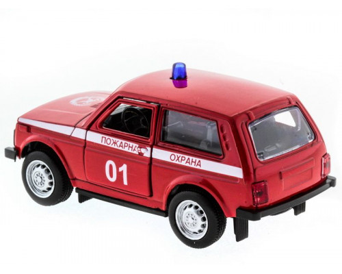 Машина АВТОПАНОРАМА инерц. ВАЗ 2121 1/50, в/к 12*7*5,5 см, красная