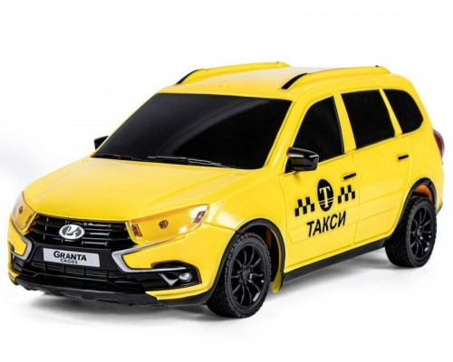 Радиоуправляемая машина AUTODRIVE Lada Granta такси, 1/16, желтый, 40MHz, в/к 34*15*13,5см