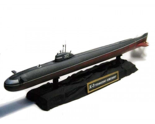 Сборная модель ZVEZDA Подводная лодка “Ленинский Комсомол” К-3, 1/350