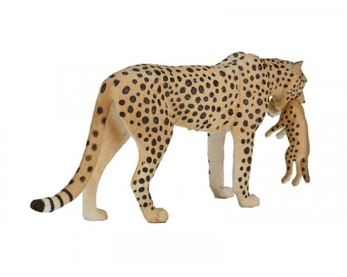 Фигурка KONIK Гепард, самка с детёнышем