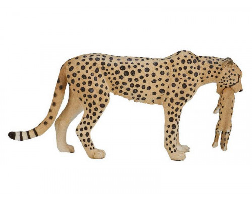 Фигурка KONIK Гепард, самка с детёнышем