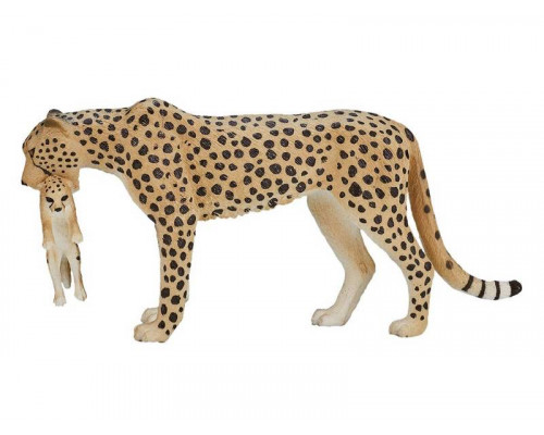 Фигурка KONIK Гепард, самка с детёнышем