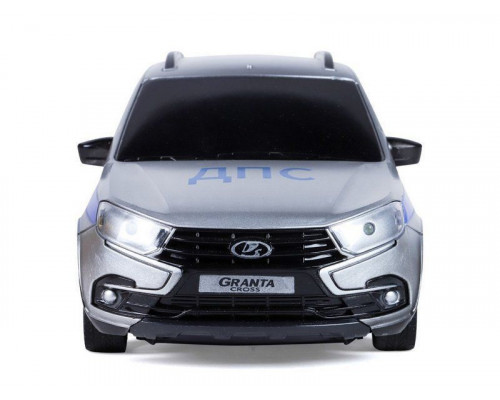 Радиоуправляемая машина AUTODRIVE Lada Granta полиция, 1/16, серебристый, 40MHz, в/к 34*15*13,5см