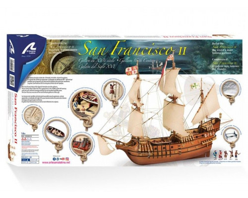 Сборная деревянная модель корабля Artesania Latina SAN FRANCISCO II NEW, 1/90