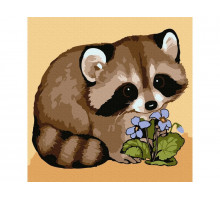 Набор юного художника 20Х20 ЕНОТИК С ЦВЕТКОМ (13 цветов)