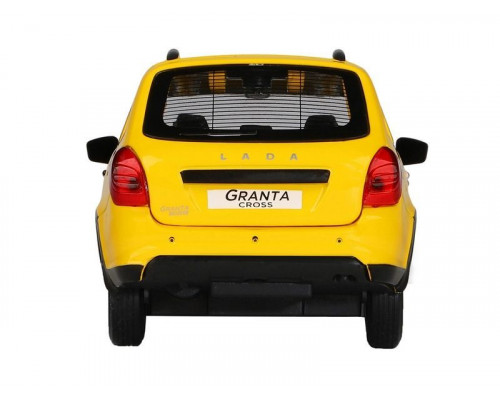 Машина АВТОПАНОРАМА Яндекс.Такси LADA GRANTA CROSS, желтый, 1/24, в/к 24,5*12,5*10,5 см