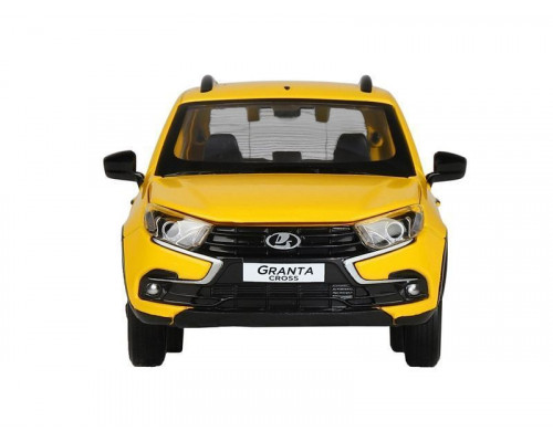 Машина АВТОПАНОРАМА Яндекс.Такси LADA GRANTA CROSS, желтый, 1/24, в/к 24,5*12,5*10,5 см