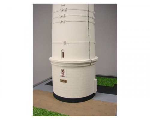 Сборная картонная модель Shipyard маяк Lighthouse Kampen with buildings (№74), 1/87