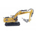 Металлический экскаватор с отбойным молотом HUI NA TOYS 1/60
