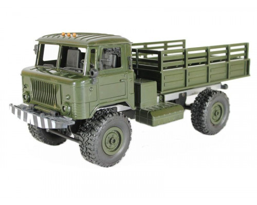 Радиоуправляемая машина MN MODEL ГАЗ-66 грузовая (зеленая) 4WD 2.4G 1/16 RTR