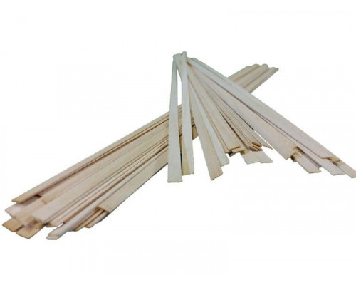 Деревянные рейки 0,6х5, длина 300 мм, 50 шт, ольха