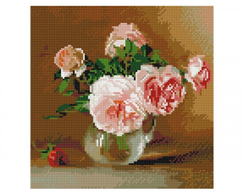 Алмазная мозаика 30х30 БУЗИН. ЛЕТНИЙ ДЕНЬ (26 цветов)