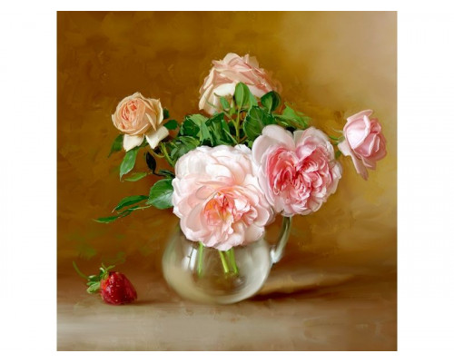 Алмазная мозаика 30х30 БУЗИН. ЛЕТНИЙ ДЕНЬ (26 цветов)