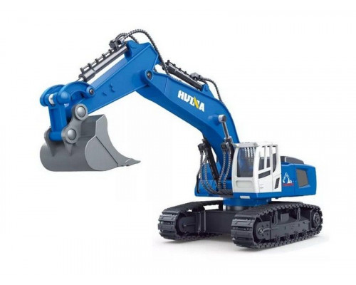 Радиоуправляемый экскаватор HUI NA TOYS, синий 2.4G 9CH 1/18 RTR