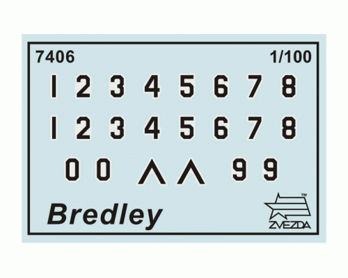 Сборная модель ZVEZDA Американская БМП Бредли, 1/100