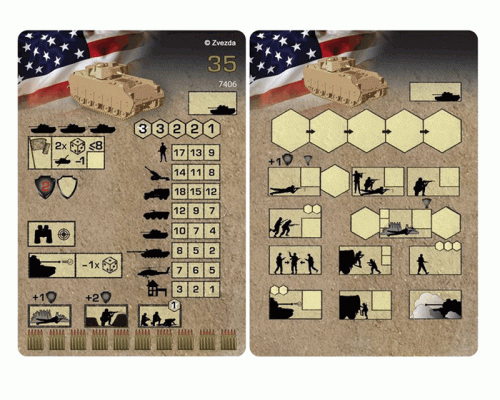 Сборная модель ZVEZDA Американская БМП Бредли, 1/100