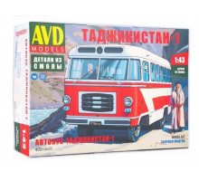 Сборная модель AVD Автобус Таджикистан-1, 1/43