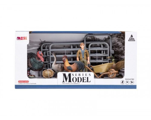 Игрушки фигурки MASAI MARA ММ205-013 в наборе серии На ферме 8 пр.