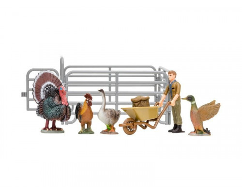 Игрушки фигурки MASAI MARA ММ205-013 в наборе серии На ферме 8 пр.