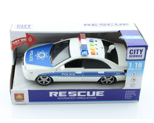 Машина инерционная WY560A/B Полиция свет/звук в/к