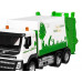 Машина АВТОПАНОРАМА Volvo мусоровоз, белый, 1/50, свет, звук, в/к 28*14*10 см