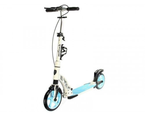 Самокат двухколесный Quicker (бело-голубой)