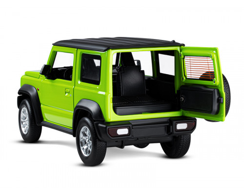 Машина АВТОПАНОРАМА Suzuki Jimny, 1/18, зеленый, свет, звук, в/к 24,5х12,5х10,5 см