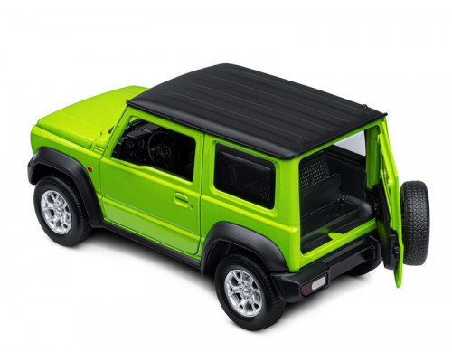 Машина АВТОПАНОРАМА Suzuki Jimny, 1/18, зеленый, свет, звук, в/к 24,5х12,5х10,5 см