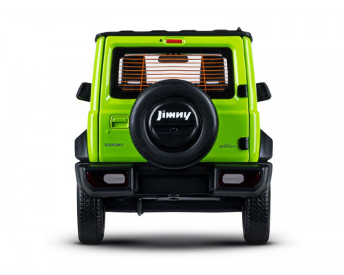 Машина АВТОПАНОРАМА Suzuki Jimny, 1/18, зеленый, свет, звук, в/к 24,5х12,5х10,5 см
