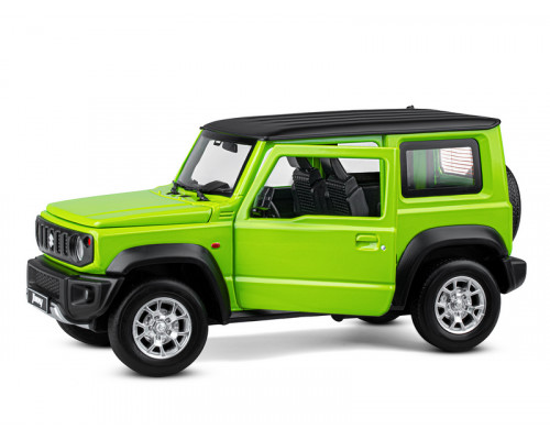 Машина АВТОПАНОРАМА Suzuki Jimny, 1/18, зеленый, свет, звук, в/к 24,5х12,5х10,5 см
