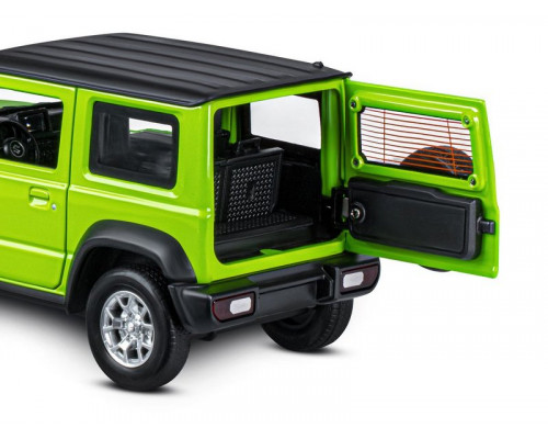 Машина АВТОПАНОРАМА Suzuki Jimny, 1/18, зеленый, свет, звук, в/к 24,5х12,5х10,5 см
