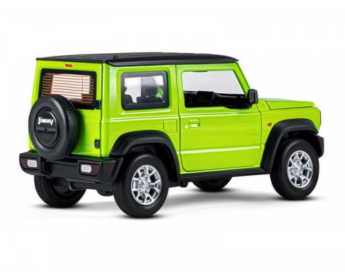 Машина АВТОПАНОРАМА Suzuki Jimny, 1/18, зеленый, свет, звук, в/к 24,5х12,5х10,5 см