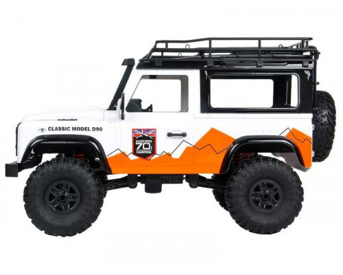 Радиоуправляемая машина MN MODEL английский внедорожник Defender  D90 (белый) 4WD 2.4G 1/12 RTR