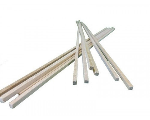 Деревянные рейки 3х3 мм, длина 300 мм, липа, 10 шт