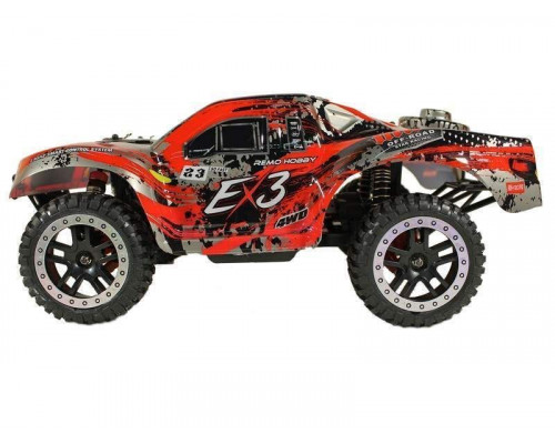 Радиоуправляемый шорт-корс Remo Hobby EX3 UPGRADE (красный) 4WD 2.4G 1/10 RTR