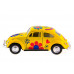Машина Kinsmart 1967 Volkswagen Classical Beetle with printing инерция (1/12шт.) 1:32 б/к