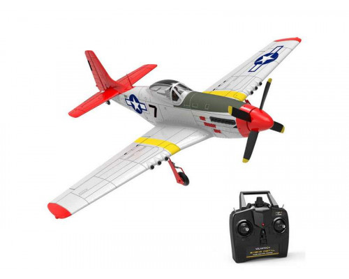 Радиоуправляемый самолет Volantex RC P51D 750мм Brushless 2.4G 4ch LiPo RTF with Gyro