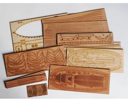 Сборная деревянная модель корабля Technell Ял 6, 1/24