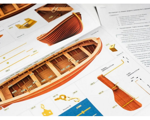 Сборная деревянная модель корабля Technell Ял 6, 1/24