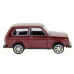 Машина АВТОПАНОРАМА ВАЗ 2121 бордовая,1/22, инерция, Pull Bаck механизм, в/к 10*12*22 cм