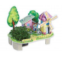 3D пазл из пенокартона В ГОСТЯХ У МЕЛЬНИКА (23 детали, 4 листа)