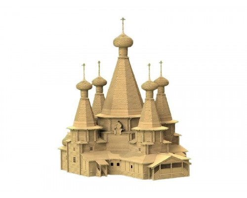 Сборная деревянная модель СВМодель. Троицкая церковь, 8980 деталей, 1/72