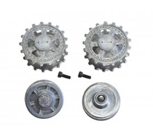 Ведущая звездочка 2 шт и ленивец 2 штуки для танка Pantera (металл)