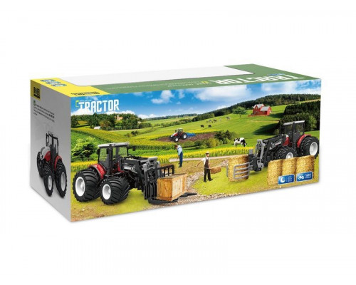 Р/У фермерский трактор Korody с вилочным погрузчиком, двойные колеса 1/24 2.4G 6CH RTR